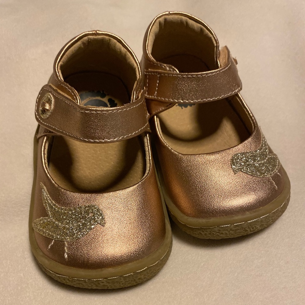 Livie and Luca Rose Gold Pio Toddler Girls